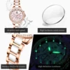 OLEVS 9999 Elegant Women Watch Multi functional Calendar Diamond Watch Simple Bracelet Set Luxury Brand Women Quartz Watch Reloj 6