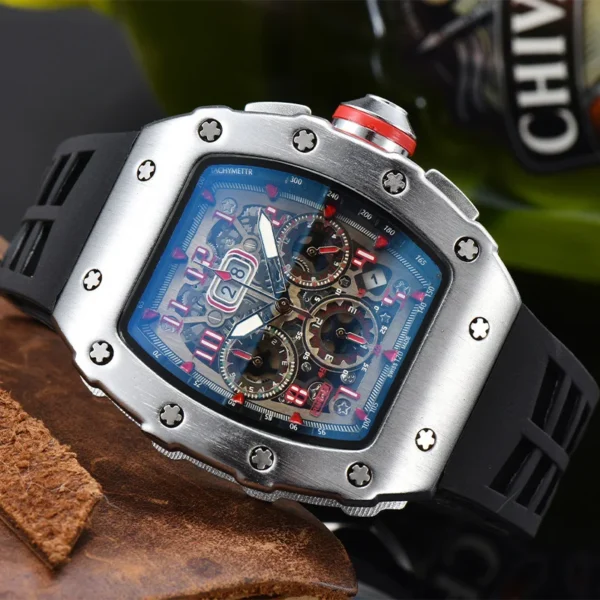 Trend, mechanical texture watch, retro simplicity, youth fashion sports six-pin watch men 1
