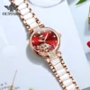 OUPINKE Mechanical Watch For Women Luxury Top Brand Stainless Steel Ceramic Strap Rose Gold Diamond Ladies Watches reloj mujer 4