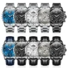 OLEVS Original Luminous Men's Watches Date Chronograph Moon Phase Quartz Watch for Man Waterproof Fashion Skeleton Clock Watch 6