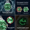 LIEBIG Fashion Luxury Movement Quartz Watches Business Time Watch Waterproof Stainless Steel Strap Wristwatches For Men Women 4