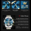 OLEVS 6619 Mens Watch Original Brand Tourbillon Automatic Mechanical Watch Waterproof Watch For Men Dual Calendar Watch Gifts 4