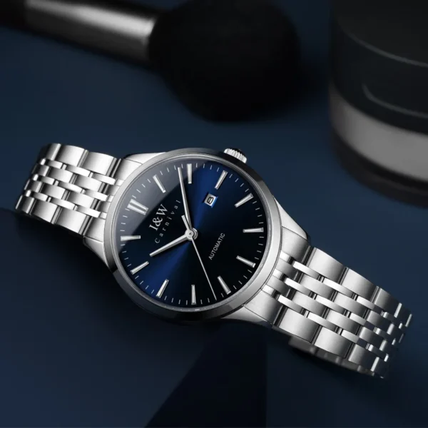 Luxury Women's Watches Top Brand CARNIVAL 2020 MIYOTA Automatic Watch Women Sapphire Calendar Waterproof Full Steel Montre femme 2