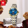 OLEVS Original Brand Moon Phase Women's Watches Fashion Automatic Mechanical Watch 30m Waterproof Date Luminous Top Wrist Watch 4