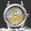 BORMAN Stainless Steel Men Mechanical Watch Power Reserve 80Hour Moon Phase Automatic Watch Sapphire Glass Waterproof 50M Watch 6