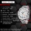 PAGANI Design 2025 New 42MM GMT Watch  Men's Automatic Mechanical Watches Sapphire Stainless Steel Waterproof Watch Reloj Hombre 2