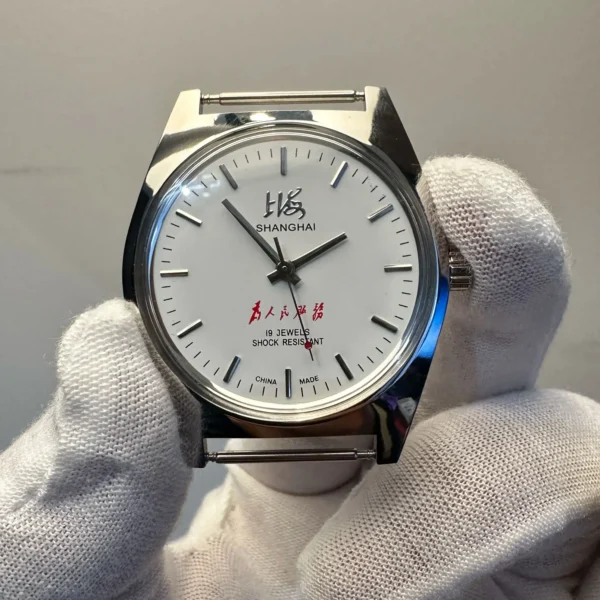 36mm Shanghai Men's Watch Retro 7120 Manual Mechanical Movement Minimalist Business Mechanical Wristwatches Drop Shipper 2