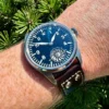 Hruodland 43mm Pilot Men's Manual Mechanical Watch Sapphire Crystal BGW-9 Night Light Turbine Retro Waterproof 5Bar reloj hombre 6