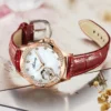 AILANG Brand New Fashion Skeleton Mechanical Watch for Women Leather Waterproof Luxury Diamond Watch for Womens Montre Femme 3