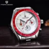 PAGANI DESIGN New Men’s Watch Chronometer Sapphire Mirror Red Quartz Watch For Men Waterproof Luminous Relogio Masculino 2025 2