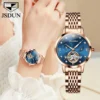 JSDUN Original Design Women's Flywheel Automatic Mechanical Watch Fashion Business Luxury Waterproof Wristwatches For Women 8832 2