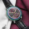 BORMAN Men Automatic Watch Luxury 42.5mm Mechanical Wristwatch 50M Waterproof Sapphire Mirror Week Date 24 Hours Crystal Bezel 6