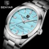 BENYAR 2024 Sand Dia 40MM Hot Sale Mechanical Watches 316L Stainless Steel Simple 5Bar Waterproof Automatic Wristwatch for Men ﻿ 1