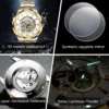 OUPINKE Original Luxury Brand Men's Watches Waterproof Skeleton Imported Movement Fully Automatic Mechanical Watch for Man Watch 5