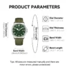 Seagull Luxury Bracelet Military Men Watch Automatic Mechanical Watches For Men Wear Resistant Leather Strap Luminous Clock D581 2