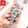 OLEVS Fashion Date Women's Watches Moon Phase 30m Waterproof Automatic Mechanical Watch for Lady Stainless Steel Brand Luminous 5