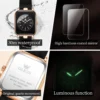 OLEVS Women's Watches Fashion Simple Small Wristwatch Top Brand Original Watch for Ladies Waterproof Luminous Silicone Strap 5