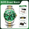 OLEVS 5885 Man Watch Original Brand Waterproof Quartz Watch Stainless Steel Strap Automatic Date Mens Gifts Watches For Man 2