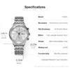 FEICE Men’s Watches Automatic Bauhaus WristWatch Stainless Steel Mechanical Dress Watches for Men with Leather Bands Date FM121 5