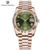 Rose gold green