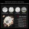 JSDUN Luxury Men's Watches Top Brand Automatic Mechanical Wrist Watch for Man Waterproof Leather Strap Luminous Business Dress 4